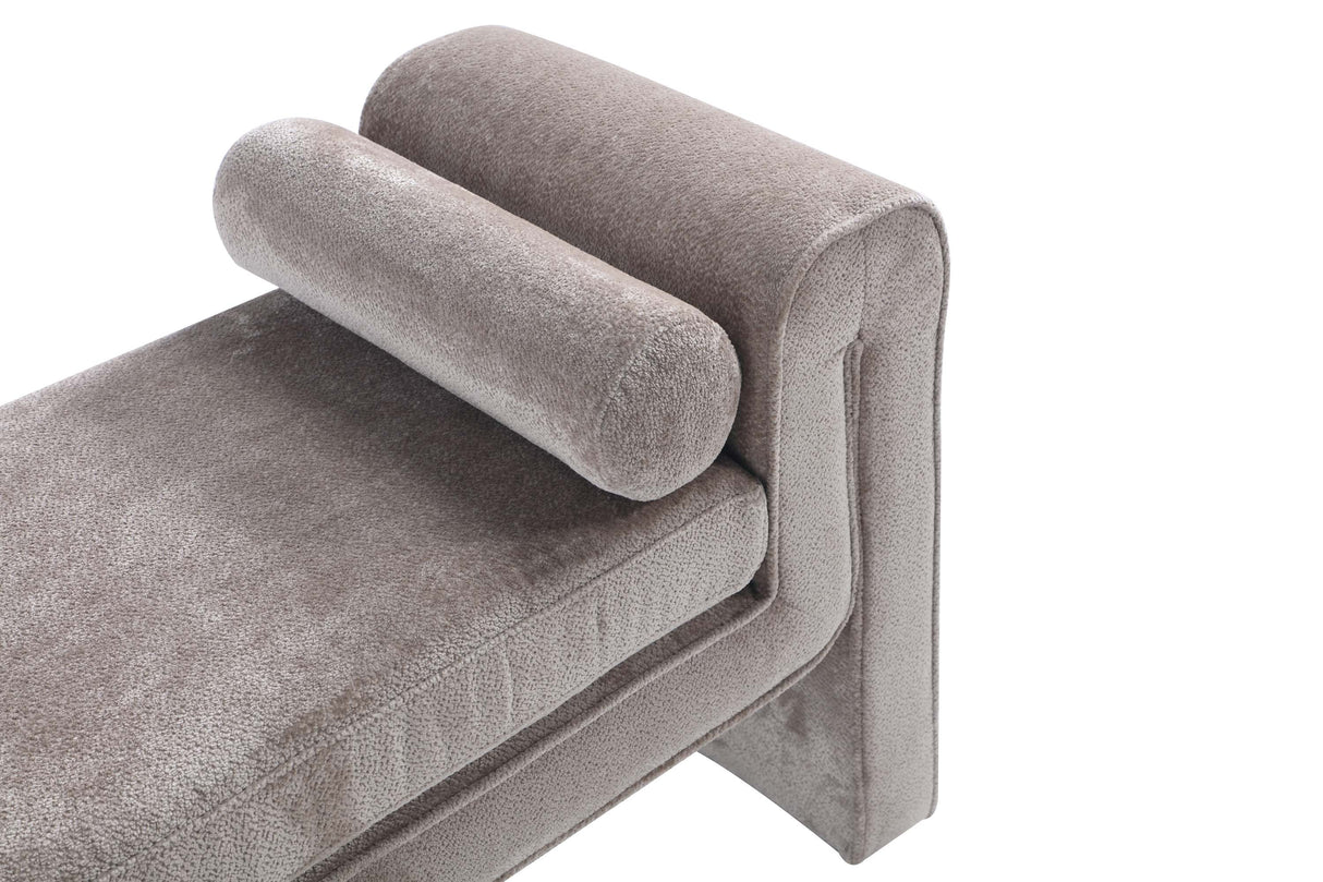 Concord Bench in Dove by Manhattan Comfort at Eve Furniture