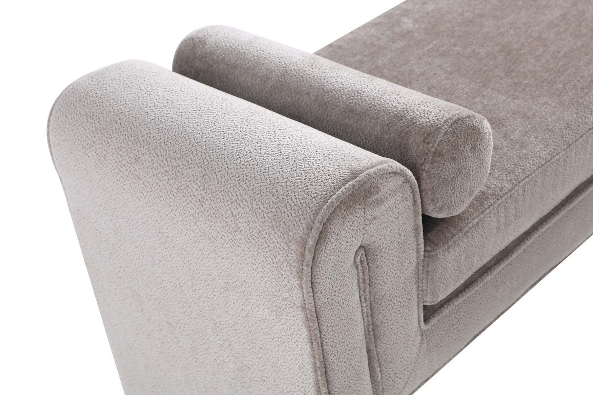 Concord Bench in Dove by Manhattan Comfort at Eve Furniture