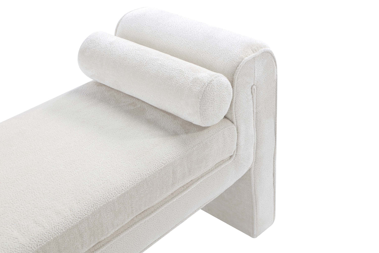 Concord Bench in Ivory by Manhattan Comfort at Eve Furniture