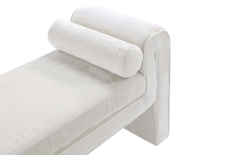 Concord Bench in Ivory by Manhattan Comfort at Eve Furniture