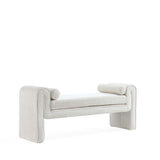 Concord Bench in Ivory by Manhattan Comfort at Eve Furniture