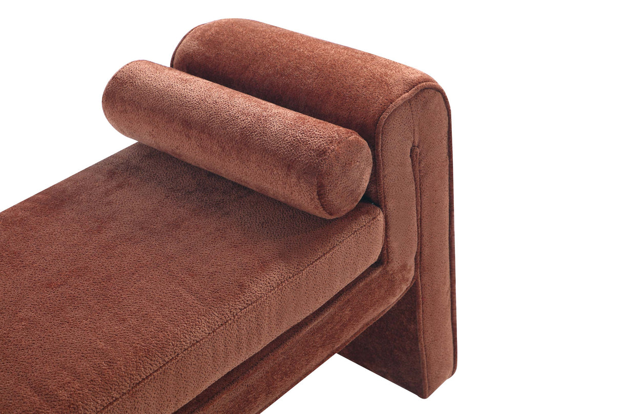 Concord Bench in Terracotta by Manhattan Comfort at Eve Furniture