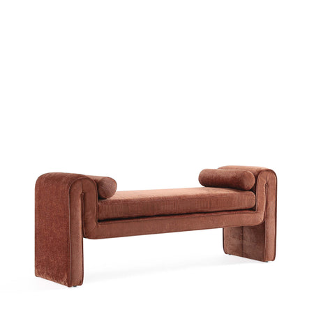 Concord Bench in Terracotta by Manhattan Comfort at Eve Furniture