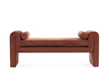 Concord Bench in Terracotta by Manhattan Comfort at Eve Furniture