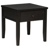 Concord Distressed Java 1-Drawer Square End Table by Coaster at Eve Furniture