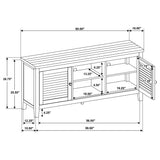 Concord Distressed Java 2-Door TV Stand Console by Coaster at Eve Furniture