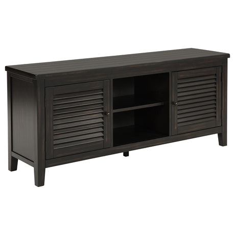 Concord Distressed Java 2-Door TV Stand Console by Coaster at Eve Furniture