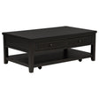 Concord Distressed Java 2-Drawer Rectangular Coffee Table by Coaster at Eve Furniture