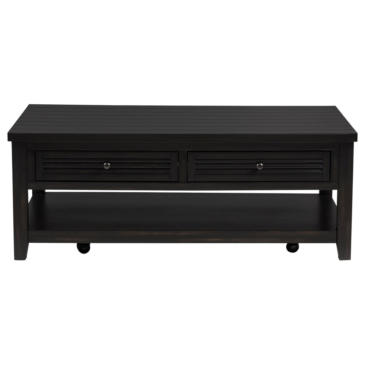 Concord Distressed Java 2-Drawer Rectangular Coffee Table by Coaster at Eve Furniture