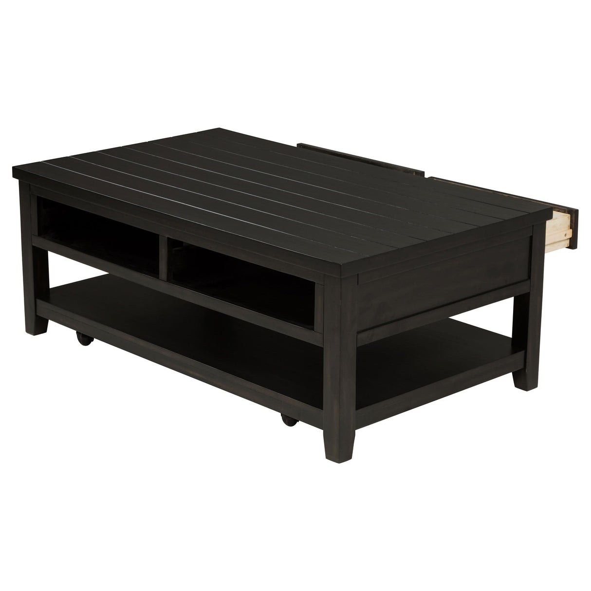 Concord Distressed Java 2-Drawer Rectangular Coffee Table by Coaster at Eve Furniture