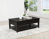 Concord Distressed Java 2-Drawer Rectangular Coffee Table by Coaster at Eve Furniture