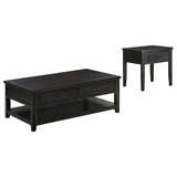 Concord Distressed Java 2-Piece Coffee and End Table Set by Coaster at Eve Furniture