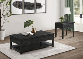 Concord Distressed Java 2-Piece Coffee and End Table Set by Coaster at Eve Furniture