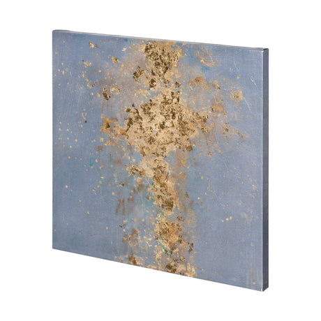 Concrete Gold 1 by Mercana Studio a Hand Embellished Textured Canvas by Mercana at Eve Furniture