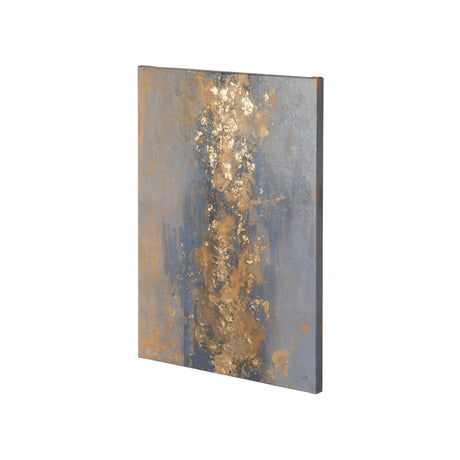 Concrete Gold 2 by Mercana Studio a Hand Embellished Textured Canvas by Mercana at Eve Furniture