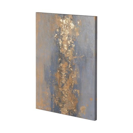 Concrete Gold 2 by Mercana Studio a Hand Embellished Textured Canvas by Mercana at Eve Furniture