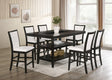 Condor White 7-Piece Counter Height Set by Happy Homes at Eve Furniture