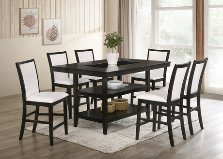 Condor White 7-Piece Counter Height Set by Happy Homes at Eve Furniture
