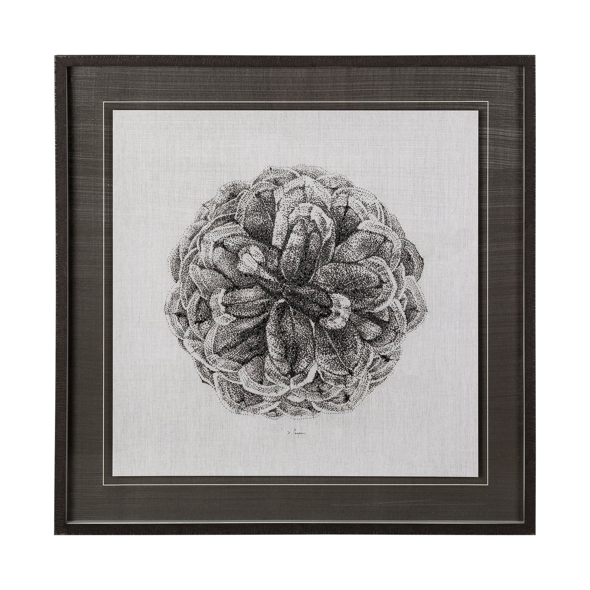Cone of View I by Mercana Studio a Hand Embellished Textured Framed Art Print Matted under Glass by Mercana at Eve Furniture