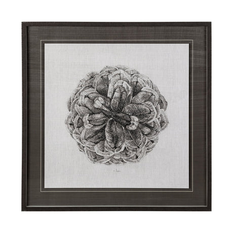Cone of View I by Mercana Studio a Hand Embellished Textured Framed Art Print Matted under Glass by Mercana at Eve Furniture