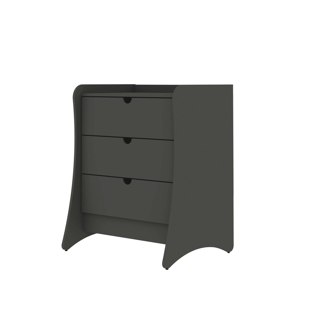 Coney 2-Piece Dresser and Nightstand in Grey by Manhattan Comfort at Eve Furniture