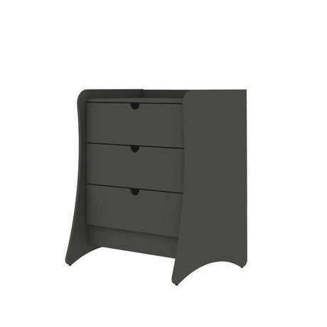 Coney 2-Piece Dresser and Nightstand in Grey by Manhattan Comfort at Eve Furniture