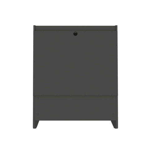 Coney 3-Piece Dresser and 2 Nightstands in Grey by Manhattan Comfort at Eve Furniture