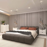 Coney 3-Piece Dresser and 2 Nightstands in White by Manhattan Comfort at Eve Furniture