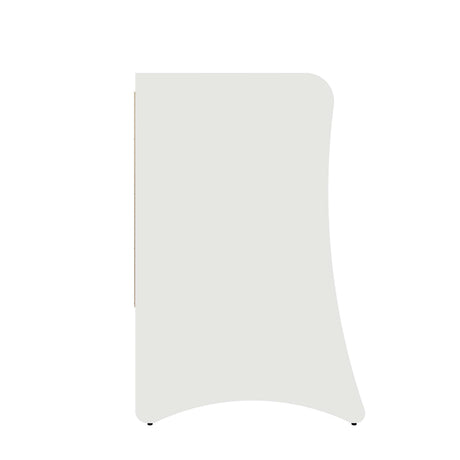 Coney 3-Piece Dresser and 2 Nightstands in White by Manhattan Comfort at Eve Furniture