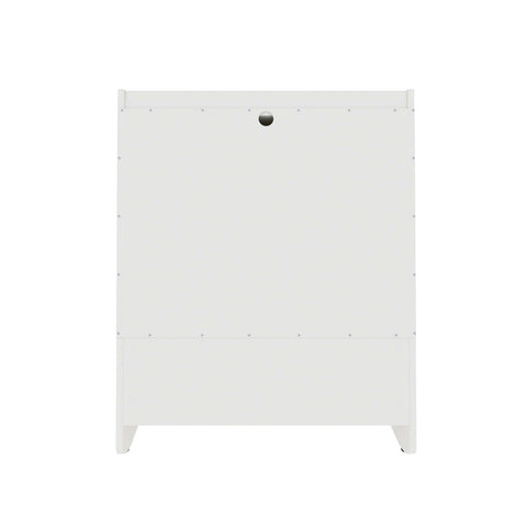 Coney 3-Piece Dresser and 2 Nightstands in White by Manhattan Comfort at Eve Furniture