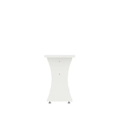 Coney Dining Bench in White (set of 2) by Manhattan Comfort at Eve Furniture