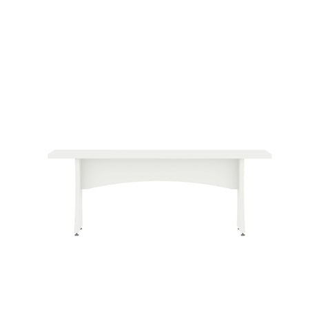 Coney Dining Bench in White (set of 2) by Manhattan Comfort at Eve Furniture