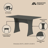 Coney Dining in Grey (set of 3) by Manhattan Comfort at Eve Furniture