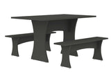 Coney Dining in Grey (set of 3) by Manhattan Comfort at Eve Furniture