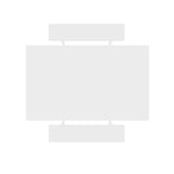 Coney Dining in White (set of 3) by Manhattan Comfort at Eve Furniture