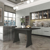 Coney Dining Table in Grey by Manhattan Comfort at Eve Furniture