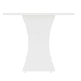 Coney Dining Table in White by Manhattan Comfort at Eve Furniture