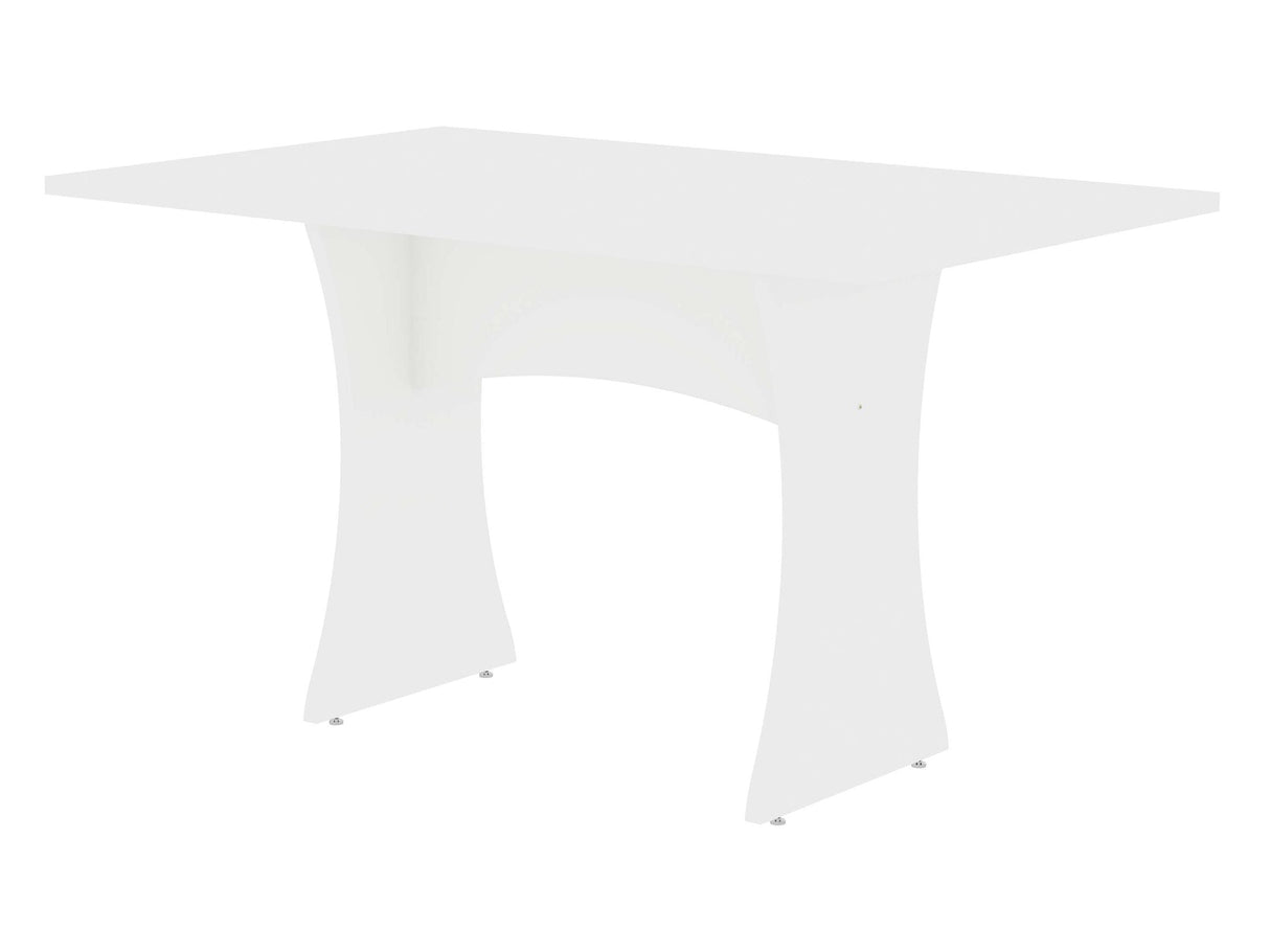 Coney Dining Table in White by Manhattan Comfort at Eve Furniture
