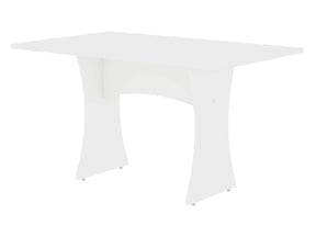 Coney Dining Table in White by Manhattan Comfort at Eve Furniture