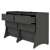 Coney Dresser in Gray (set of 2) by Manhattan Comfort at Eve Furniture