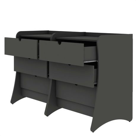 Coney Dresser in Gray (set of 2) by Manhattan Comfort at Eve Furniture