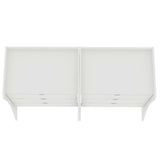 Coney Dresser in White (set of 2) by Manhattan Comfort at Eve Furniture
