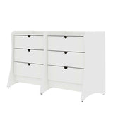 Coney Dresser in White (set of 2) by Manhattan Comfort at Eve Furniture