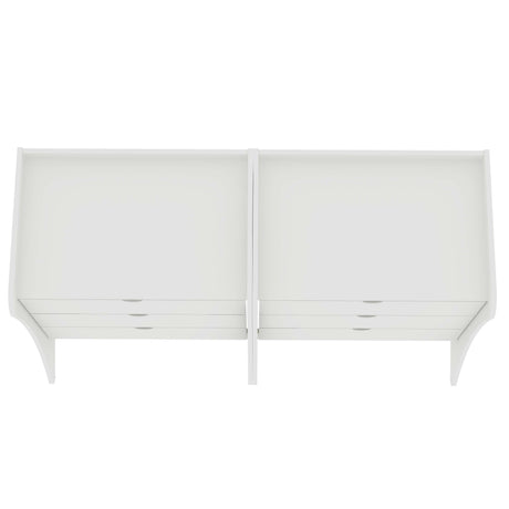 Coney Dresser in White (set of 2) by Manhattan Comfort at Eve Furniture