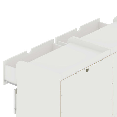 Coney Dresser in White (set of 2) by Manhattan Comfort at Eve Furniture
