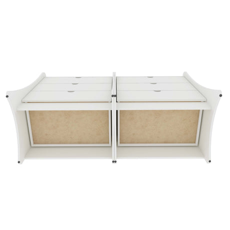 Coney Dresser in White (set of 2) by Manhattan Comfort at Eve Furniture