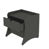 Coney Nightstand in Gray (set of 2) by Manhattan Comfort at Eve Furniture