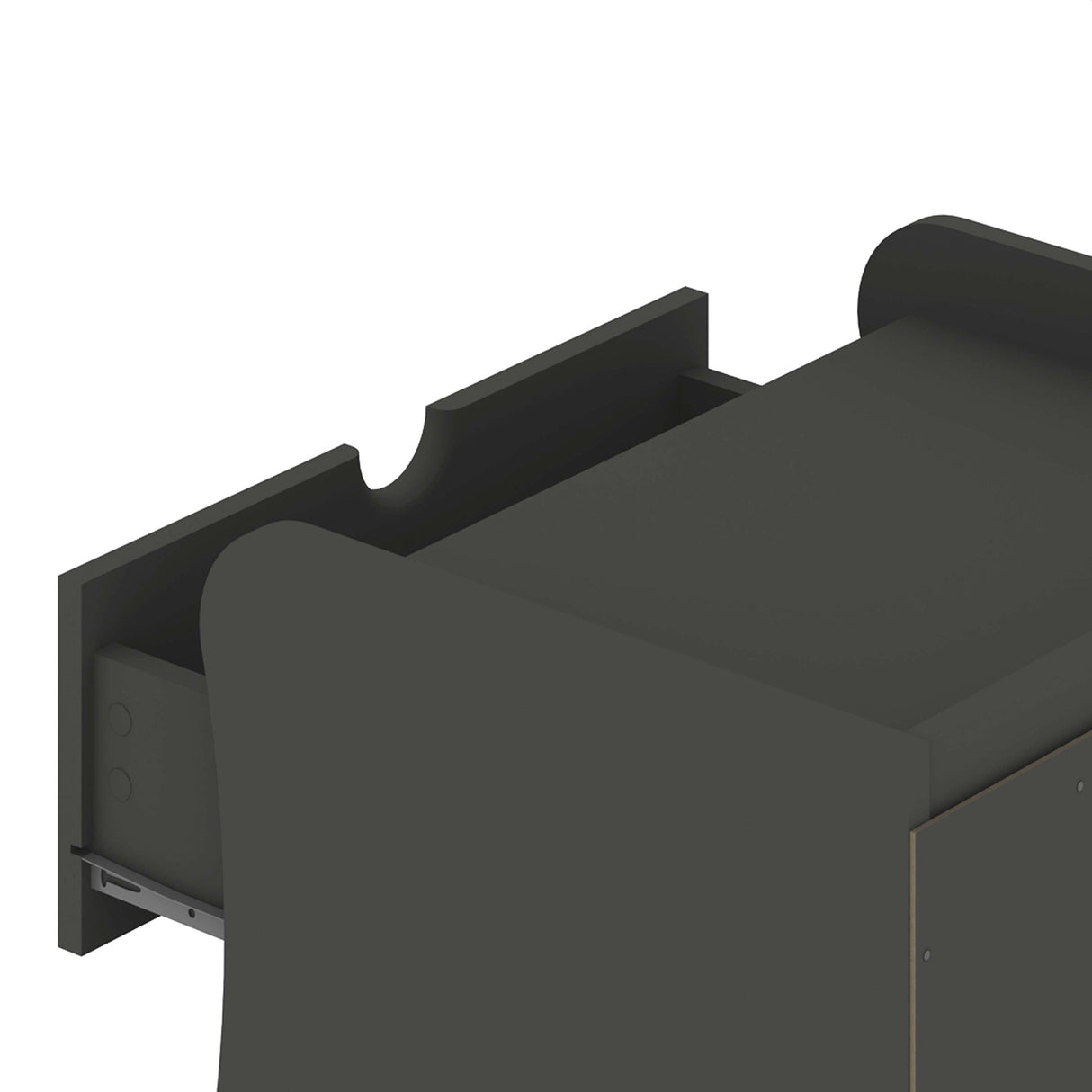 Coney Nightstand in Gray (set of 2) by Manhattan Comfort at Eve Furniture