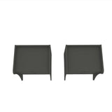 Coney Nightstand in Gray (set of 2) by Manhattan Comfort at Eve Furniture