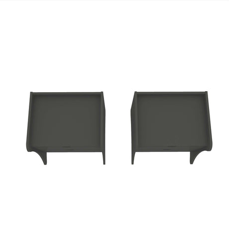 Coney Nightstand in Gray (set of 2) by Manhattan Comfort at Eve Furniture
